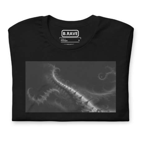 Black tshirt unisex fractals universe